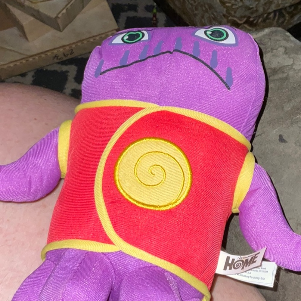 Dreamworks Animation Home Captain Smek Stuffed Animal Toy Plush Purple 10"